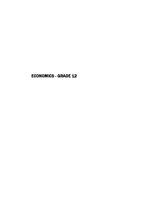Image result for Economics Lessons Grade 12 Term 2