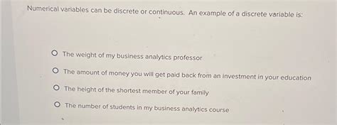 Image result for Numerical Variable Examples