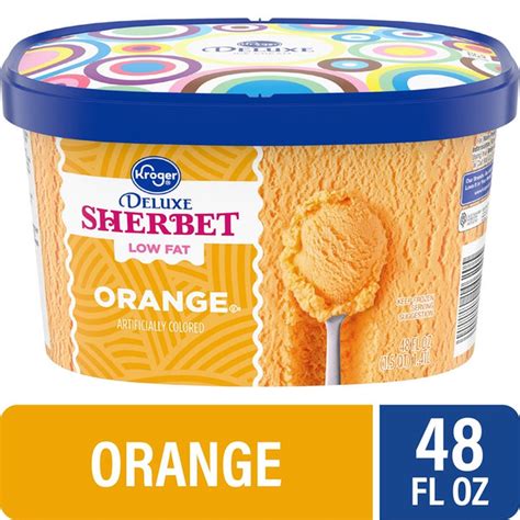Kroger Orange Deluxe Sherbet (48 fl oz) Delivery or Pickup Near Me ...