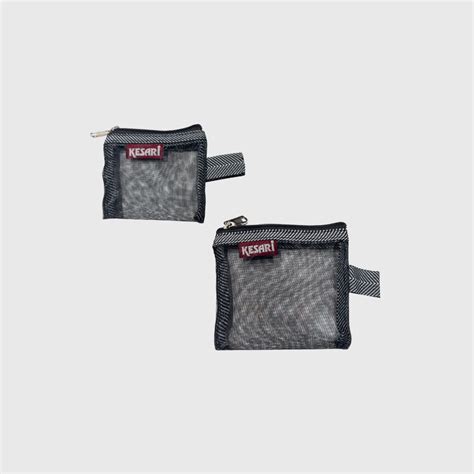 SLIM NETTED POUCH– Set of 2 – Kesari-IN