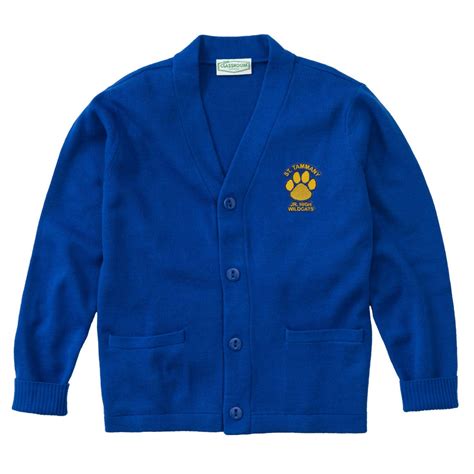 St. Tammany Junior High Cardigan - Royal – Skobel's School Uniforms