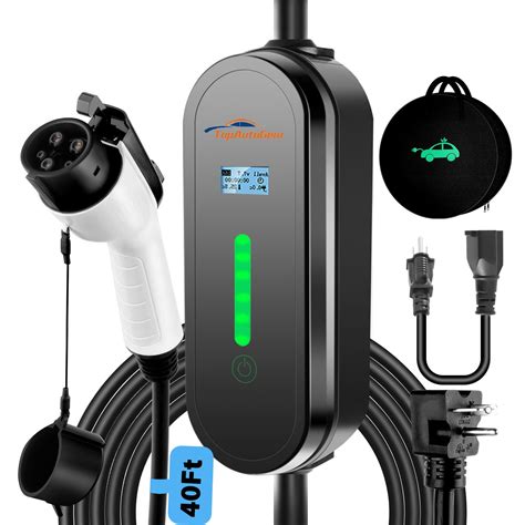 Level 1 Ev Charger J1772 Schumacher 12 Amp Level 1 Portable EV Charger: 20 Foot Cable, J1772 ...