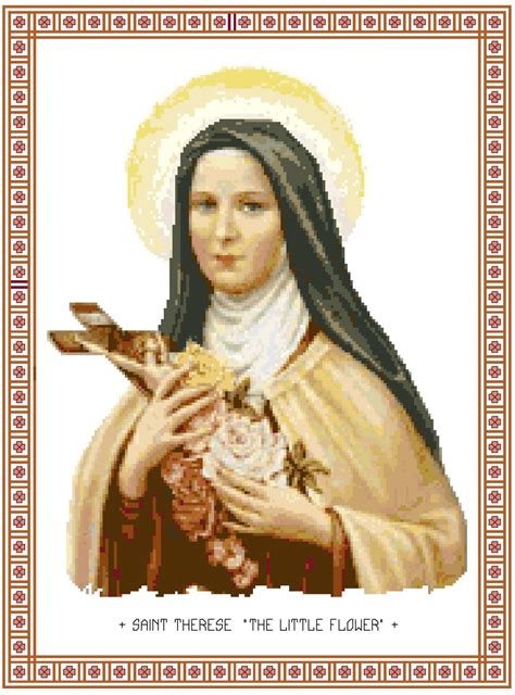 St. Therese, the Little Flower Pattern Chart Graph