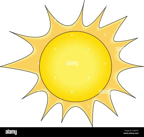 Sun vector illustration Stock Vector Image & Art - Alamy