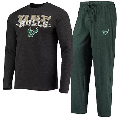 Men's Concepts Sport Green/Heathered Charcoal South Florida Bulls Meter ...