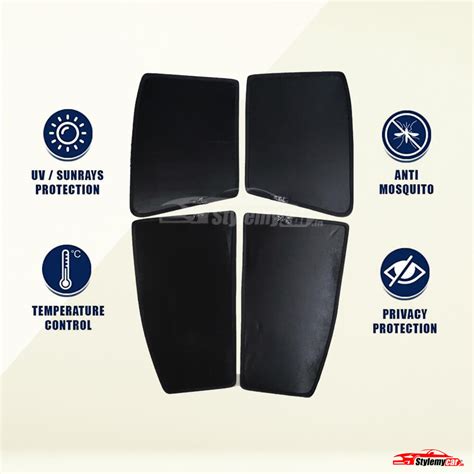 Tata Curvv.EV Z Black Half Cut Sunshades