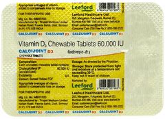 Calcijoint D3 Orange Flavour Sugar Free Chewable Tablet 4: Uses, Side ...