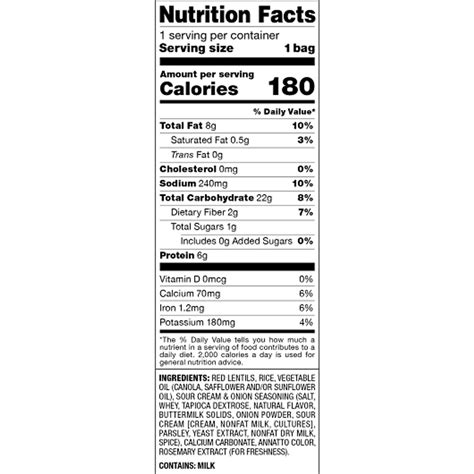 Harvest Snaps Crunchy Loops Sour Cream & Onion Caddy, 8 Each, 8 Per Case