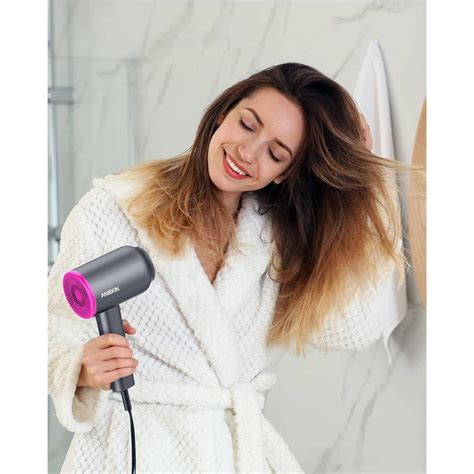 ANIEKIN Hair Blow Dryer 1875W with Diffuser, Travel Ionic Hair Dryer ...
