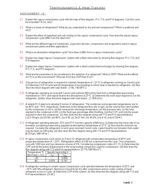 A1 - thermo ques - T h e r m o d y n a m i c s & H e a t T r a n s f e ...