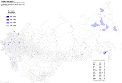 Карта расселения евреев в странах бывшего СССР: sevabashirov — LiveJournal
