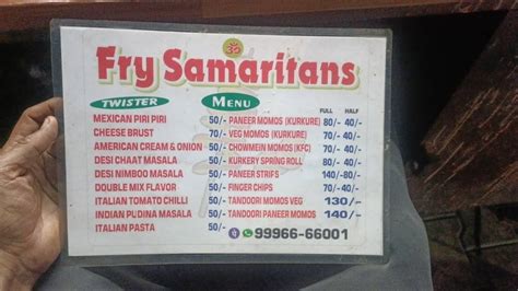 Menu at Twister potatos, Panipat