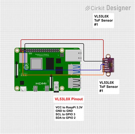 How to Use Adafruit VL53L0X Time of Flight Distance Sensor: Pinouts ...