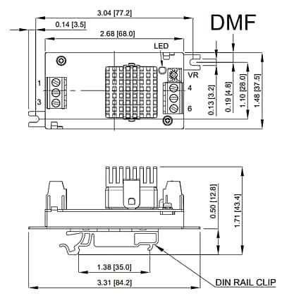 EC5SBW-C(D)MF 4:1 Input Isolated DC-DC Converters - Cincon | Mouser
