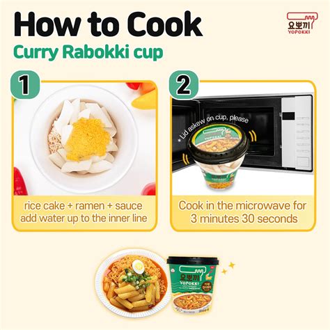 Yopokki Instant Rabokki Cup (Curry, Cup of 2) Korean India | Ubuy