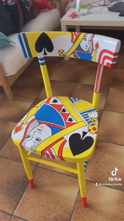 12 Mum stool ideas | whimsical painted furniture, art chair, painted chairs