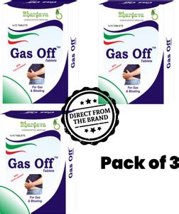 BHARGAVA Gas Off Tablets for Gastritis Acidity Indigestion Bloating ...