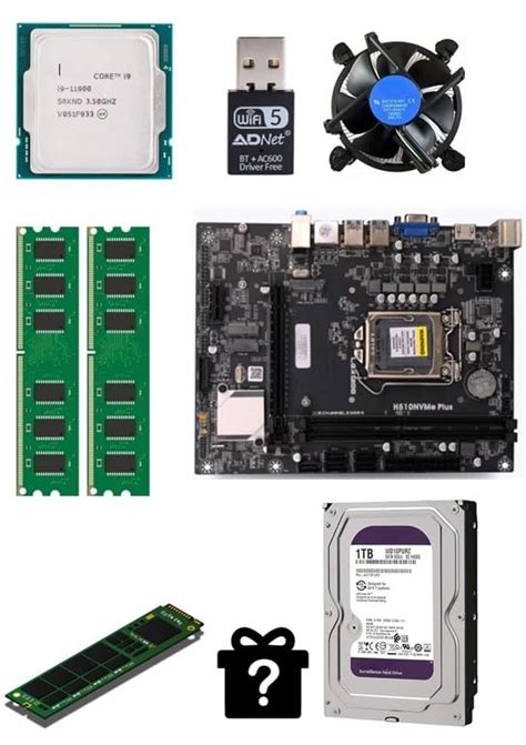 PreSolve| H510 NVMe Plus Motherboard Combo- i9-11900 Processor, 32GB ...