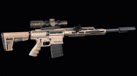 3D model Tactical modular sniper rifle Remington R11 RSASS VR / AR ...