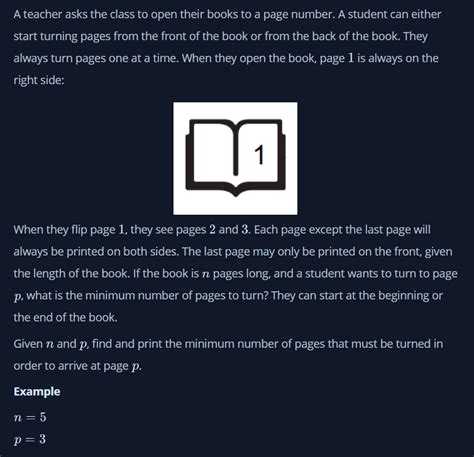 Image result for Drawing Book HackerRank Solution