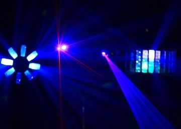 Disco. laser show. | Premium Photo