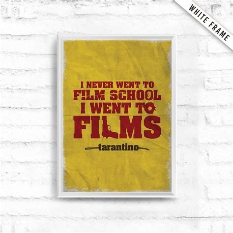 Fully Filmy Quentin Tarantino Fan Poster White Frame : Amazon.in: Home ...