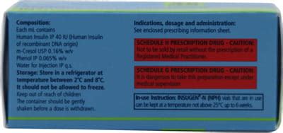 Insugen N 40 IU/ML Injection (10): Uses, Side Effects, Price & Dosage ...
