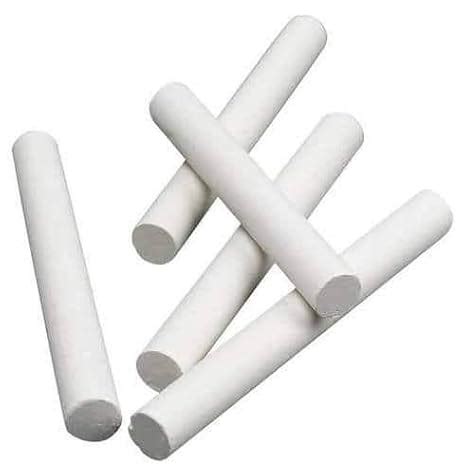 SAI Organics Dust Free White Chalk Pieces (500 Pieces) : Amazon.in ...