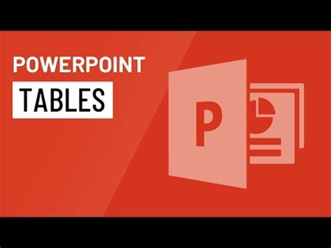 PowerPoint: Tables Video Lecture - Powerpoint: Become an Expert - Class 10