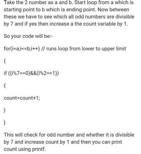 For each integer n in the interval [a, b] (given as input): • Ifl 9 and ...