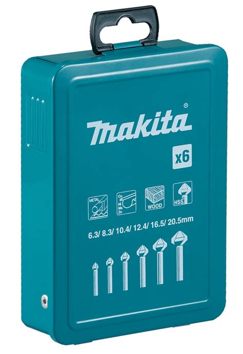D-42204 Makita | Makita Countersink Drill Bit Set, 6.3 mm, 8.3 mm, 10.4 ...