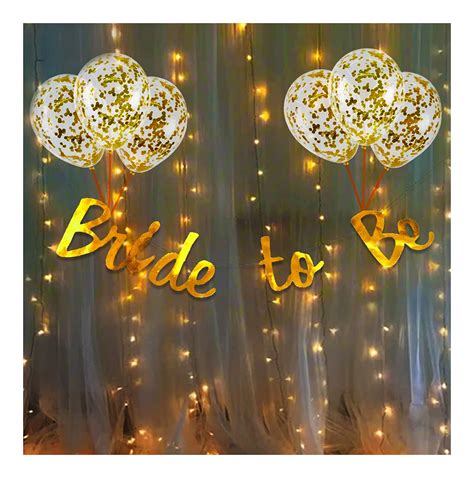 Party Propz Bride To Be Decoration Kit Set - 10Pcs With Bride To Be ...