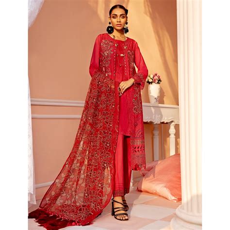 Nureh Luxury Lawn Collection 2021 – Ruby Lush NE-02 – YourLibaas