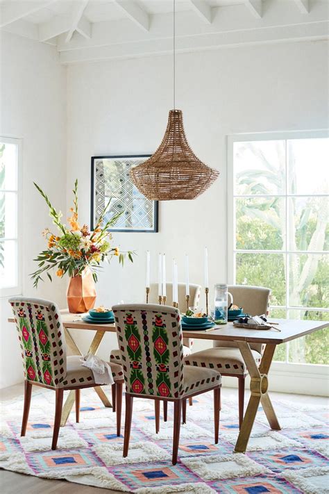 bohemian dining room chairs