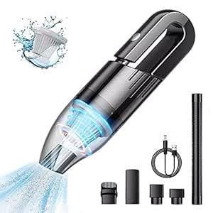 Handheld Vacuums, Portable Mini Cordless Car Vacuum Cleaner, 6500Pa ...