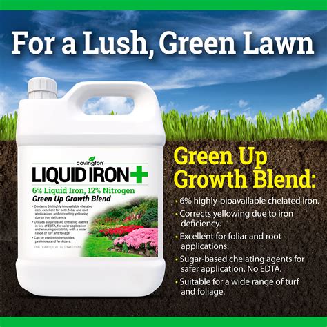 Chelated Liquid Iron +Plus Concentrate Blend, Liquid Iron for Lawns ...
