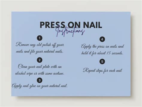 Display Card Design + Press on Nails Instruction #5 – Ingrained Prints
