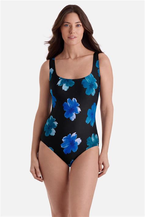 Longitude Long Torso Butterfly Back Tank One Piece Tossed Flowers – Longitude Swim