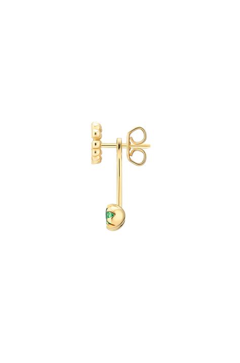Gucci GG Running Single Earring in 18KT Yellow Gold & Multicolor | FWRD