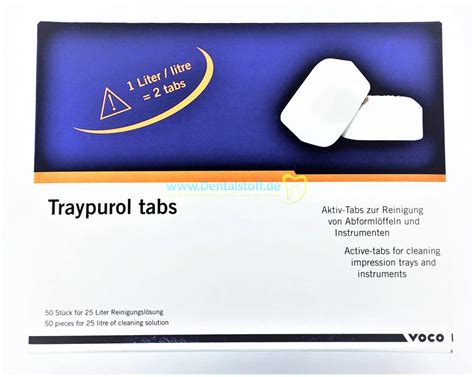voco traypurol tabs 50 pieces – Dentaid Devices
