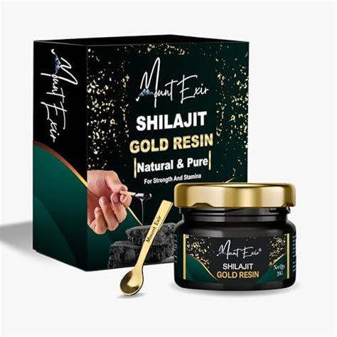 Mount Exir Shilajit Gold Resin – 20g | शीलाजीत ओरिजनल with 24K Gold ...