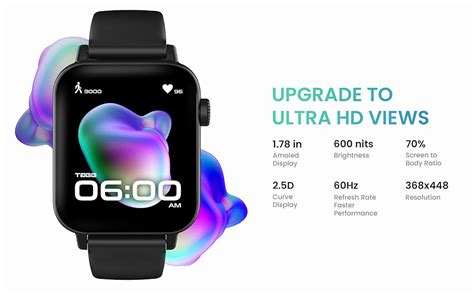 TAGG Verve Connect Ultra 1.78" AMOLED Display Bluetooth Calling ...