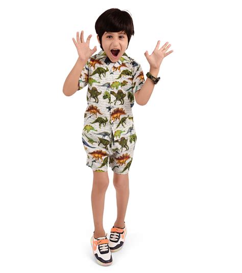 Giant Dino Printed Cord Set - koochi Poochi