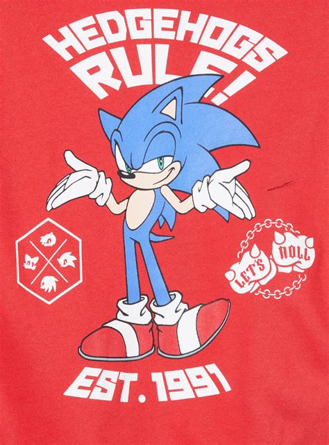 Buy Boys Sonic Print Oversized Sweatshirt Online at just Rs. 899.0 ...