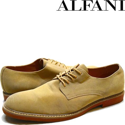 1点物 レンガソールALFANIスエードレザーシューズ古着メンズ30レディースOKアメカジ90sストリートMixビンテージ革靴USAブランド ...