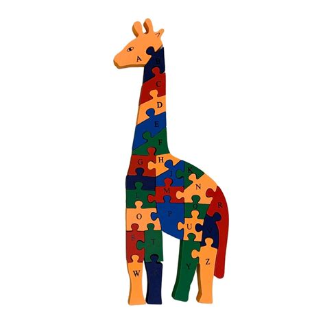 Earthytweens Wooden Giraffe Puzzle | Puzzle Toys | Toys for Toddlers ...