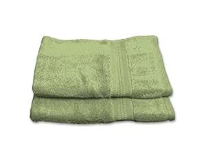 Bombay Dyeing Super Ultrx Zero Twist Plain Dyed 2 Piece Cotton Hand ...