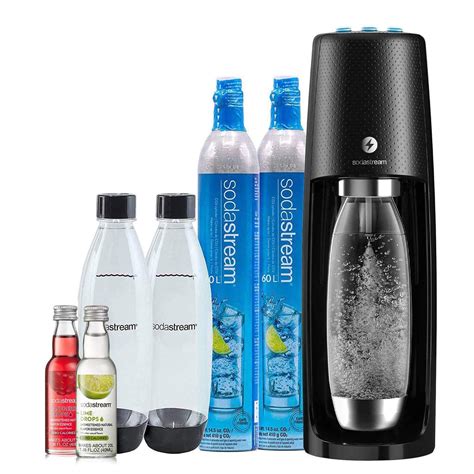 SodaStream Fizzi One Touch Sparkling Water Maker Bundle (Black) with ...