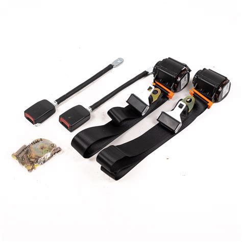 Belt Seat - Pair, Black