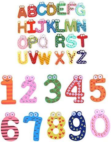 Buy Shoro Cute Colourful Cartoon Wooden Fridge Magnet Stickers Learning ...